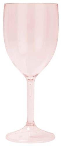 Procos - Verre réutilisable 2 pièces, pour fête ou fête dans le jardin, Rose Transparent