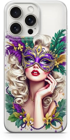 Sunny-Case Handyhülle Venedig Maske Blonde Frau Nr.816 Dark Horror Show Mystic Fantasy Schutz Bumper Hülle kompatibel mit iPhone 6 / 6s