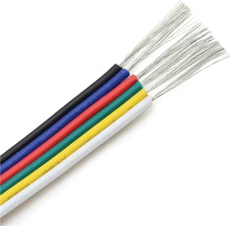 1m ~ 50m 22AWG Kabel Elektrisches Kabel 2/3/4/5/6pin Verlängerungskabel for RGB RGBW RGBWW SMD WS2812B Streifenlichtanschluss(6 pins,30 meters)