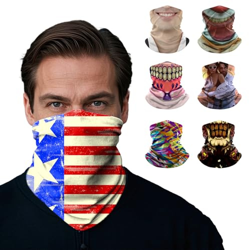 Multifunktionstuch Schal Headwear - Personalisierter Schal mit Bild und Text - Gestalten Sie Ihren Eigenen Schlauchschal - Bandana Gesichtsmaske für Laufen Wandern Motorrad