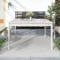 Fasba Gartentisch Weiß 121x82,5x76 cm Massivholz Kiefer, Esstisch, Terrassentisch