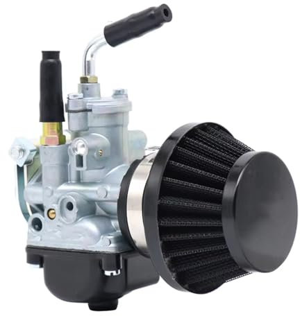 MOXSQFT Carburante Sostituzione Compatibile con PHBG 17.5 19.5 21mm AD 4T 50-100cc Carburatore con Filtro dell'Aria Motore del Motociclo per Scooter Ciclomotori Accessori(17.5mm)