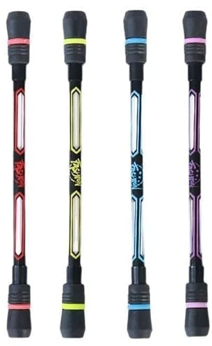 4 Stück Spin Cool Stifte, Rolling Finger Spin Game Stifte mit beschwertem Ball, Anti-Rutsch-Schreibwaren-Set mit Nachfüllungen, schwarze Tinte für Studenten, Unterhaltung, Druckentlastung, Bürobedarf