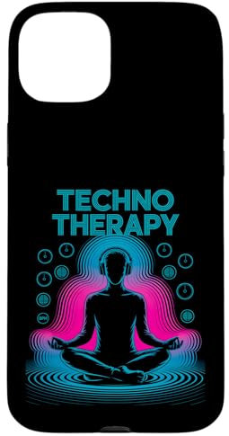 Casque DJ méditant Techno Therapy Coque pour iPhone 15 Plus