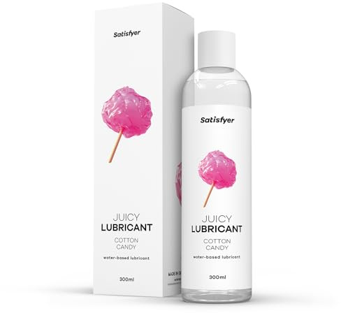 Satisfyer Cotton Candy | Wasserbasiertes Gleitmittel | 300 ml | Wasserbasiertes Gleitmittel für empfindliche Haut | Öl- & fettfrei, leicht abwaschbar & kondomgeeignet | Gleitgel für Sex