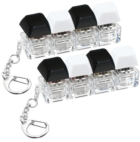 2 Stück Keycap Fidget Spielzeug – Mechanische Tastatur Fidget Toys für Stressabbau & Konzentration, Kleines Fidgeting Spielzeug für Erwachsene & Büro, Tragbares Gadget