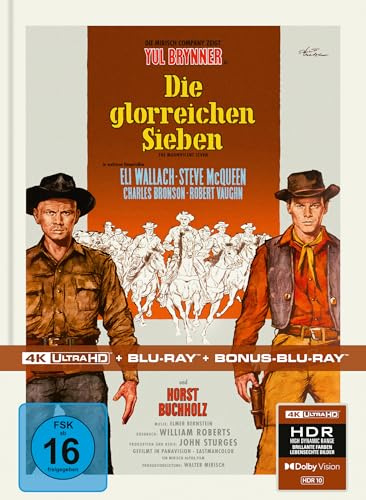 Die glorreichen Sieben - Limitiertes Mediabook (4K Ultra HD Bonus