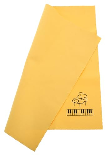Veemoon Weiches Klavier Reinigungstuch aus Samt Waschbares Mikrofaser Putztuch für Gitarre Geige und Flöte Staubentfernend Kratzfrei Vielseitiges Musikinstrumenten Zubehör