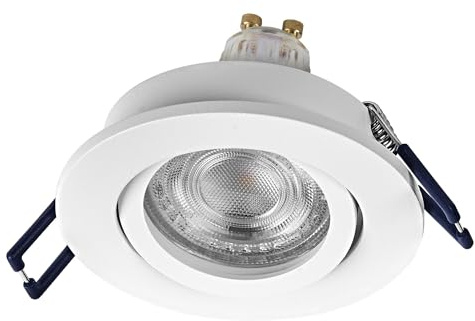 Osram Spot Set LED Einbaustrahler Flexibel 4,5W Weiß | Spot Set Recess GU10 Adjustable, Spot lights and ceiling spots, Weiß, 85 mm dia, 25000 h, 3-Pack