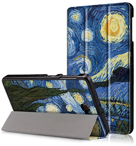 XITODA Custodia Galaxy Tab A6 10.1 - PU Pelle Smart Case mit Stand & con Il Sonno/Sveglia la Funzione Cover per Samsung Galaxy Tab A 10,1 2016 SM-T585/T580 Tablet Custodia Protezione,Cielo Stellato
