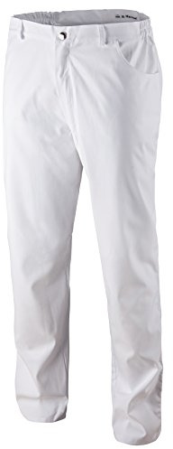 Clinotest Damen- und Herrenhose Paul/Paula/Pflegehose/Jeanshose/Klinikhose, Stretchgewebe, in der Farbe weiß, in 3 verschiedenen Längen, Gesundheitswesen