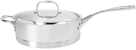 DEMEYERE Stieltopf Atlantis, 4 L, Silver, Cast Iron, Uncoated, 3.72 kg, Pot with Lid