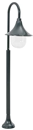 vidaXL Pollerleuchte Dunkelgrün Gartenleuchte Standleuchte Außenleuchte Lampe