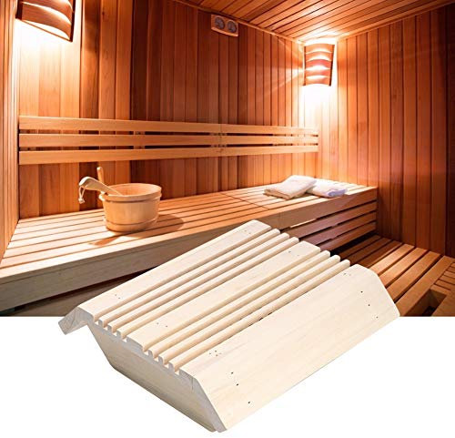 Mumusuki Saunaraum Square Wood Corner Lampenschirm Licht Abdeckung Vertical Slat Light Shade Sauna Zubehör