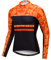 Weimostar Radfahren Trikot Langarm Herren Mountainbike Trikot Zip Shirts Rennrad Bekleidung Reiten Sport Racing MTB Tops für Männer Bouse Herbst Herbst Frühling Quick Dry Orange Größe XL