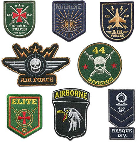 Catch the Patch Troopers Set 8 Stück - (Größe: verschiedene Größen) – Kultige Aufnäher zum Aufbügeln & Aufnähen – Für Jacken, Rucksäcke, Shirts & Cosplay – Ein Must-have für DIY-Fans