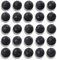 NITOPUPU 100 Stück 8 mm natürliche schwarze vulkanische Lava-Edelstein-Perlen runde lose Steinperlen für die Schmuckherstellung mit Kristall-Stretchschnur