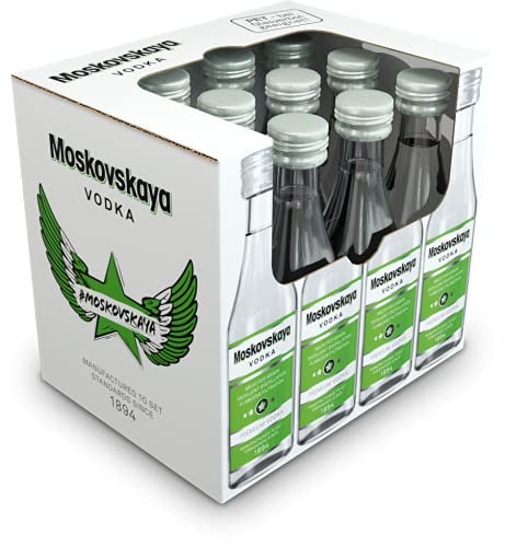 Moskovskaya Vodka Minis I 12 x 0,05 L I Premium Vodka
