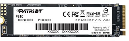 Patriot P310 M.2 PCIe Gen 3 x4 1.92TB SSD de bajo Consumo - P310P192TM28