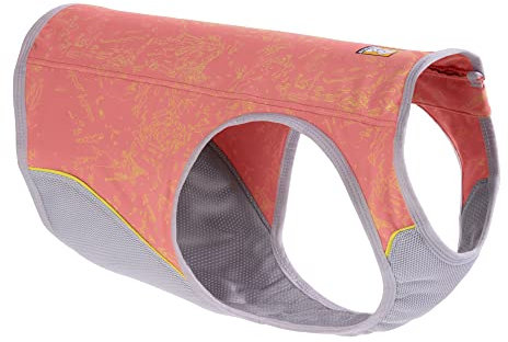 RUFFWEAR Swamp Kühlweste mit Reißverschluss, Hundejacke für heißes Wetter, LSF 50+, Sonnenschutz, um Haustiere kühl und bequem zu halten, mit Reißverschluss, Lachsrosa (M, 69–81 cm)
