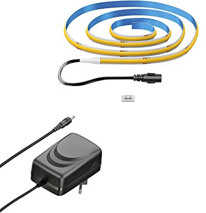 ledscom.de COB-LED Streifen JOR, 100.0cm, flach, warmweiß, 10,72W, 1079lm, inkl. Netzteil