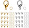CIYOU 300 Stück Verschluss Armband Verschluisse fur Ketten Kettenverschluss Schmuckverschluss für DIY Halskette Armband Fußkettchen Schmuck Herstellung (Gold+Silber)