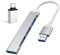 Kafeiya Hub USB,Hub USB 3.0 Multi USB 4 Ports,Adaptateur USB C Hub 5Gbps Adaptateur Portable Multi Data Hub,Compatible avec Pro Air 2022 M2 M1 i-Pad Pro Air Surface Pro 8 Galaxy Tab S8 S22