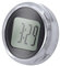 perfk Mini-Motorrad-Digitaluhr, 1,1 Zoll Durchmesser, Motorrad-Lenkeruhr, wasserdichte Uhr mit rundem Zifferblatt, Motorraduhr für Fahrzeuge, Schwarz