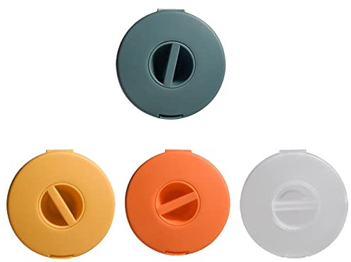 4 Pcs Cable Winder Cord Wraps Tidy Mini Portable Retractable Cable Reel for Headset, Wire Wrap, Phone Charging Cable