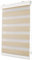 Deco4Me Premium Klemmfix Doppelrollo mit Kassette (Creme, 60 x 150 cm) - lichtdurchlässig & Blickdicht - Duo Vario Rollo für Fenster ohne Bohren (Stoffbreite 56 cm)