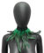 MoreChioce Gothic Federkragen Halsband, Natürlichen Feder Halsband Federboa Choker Kragen Halloween Schal Cape für Frauen und Mädchen Party Glamour Kostüm Party,Grün #A