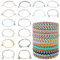 Amaxiu Lot de 20 Bracelets d'Amitié Tressés Colorés Faits à la Main - Réglables, Empilables, Multicolores - Bracelets de Plage et de Cheville Bohème en Coton