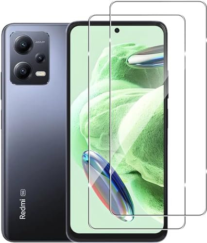 HQ-CLOUD LOT DE 2 Verre Trempé Pour Xiaomi Redmi Note 12 5G /4G / POCO X5 5G.Film de Protection d'écran Transparent - Anti Rayures - Ultra Résistant Dureté 9H