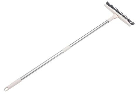 PartyKindom 2St schwenkbare Bodenbürste Bürste handhaben Duschfliesenbürste Scheuerbürste mit langem Griff Bodenschrubber sauber Verfugung Schuhbürste Waschmittel Reinigungsbürste Kunststoff