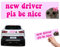 New Driver Pls Be Nice, New Driver Please Be Nice Cute Hamster Sticker, Nice Driver Car Sticker, Funny Bumper Stickers, New Driver Sticker, Funny Car Stickers Self Adhesive Waterproof (1PCS)