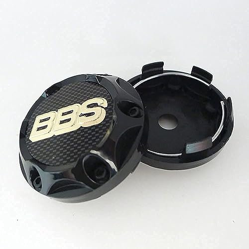 HBANMK 4 Stück Nabendeckel für BBS 68mm, Radnabenkappen Auto Radnabenabdeckung, Staubdicht Wasserdicht Radnabendeckel Nabenkappen Felgendeckel Felgenkappen,C