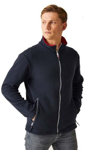 Regatta Herren Professional Men's Ascender 250 Full Zip Fleece, Marineblau/rot, L