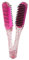 Straightening Comb, Double Sided Hair Brush Clamp Straightener Comb, Salon Hair Brush Combs for Knotty Hair Salon Home Use