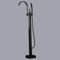 XJTNLB Armatur Dusche Badewanne Schwarz Freistehende Badewanne mit Armatur Duscharmatur Einhebelmischer mit Handbrause-B