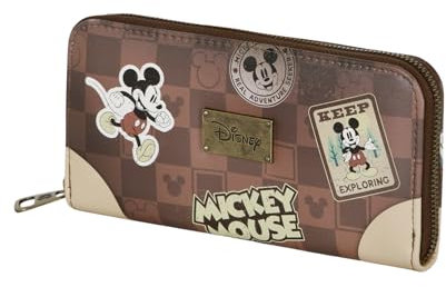 Disney Micky Maus Journey-Unverzichtbare Geldbörse, Braun, 19 x 10 cm