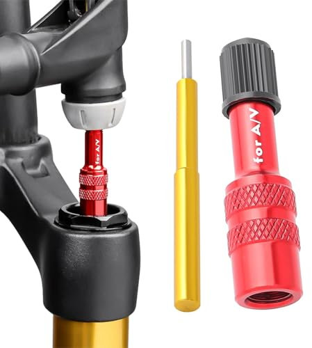 Fahrrad-Gabelpumpen-Adapter – Fahrräder, Gabel-Adapter, Gabelventil-Adapter, Anti-Rutsch-Ventilverlängerung, Prestas-Verlängerungs-Konverterdüse, Reifenpumpen-Zubehör für Mountainbikes, Rennräder