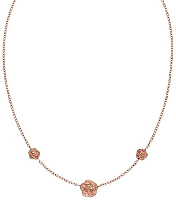 Purelei Velvet Rose Kette – wasserfest & verstellbar | Edelstahlkette mit drei Rosen-Anhängern & 14K/18K Vergoldung | Vintage-Eyecatcher mit romantischem Flair