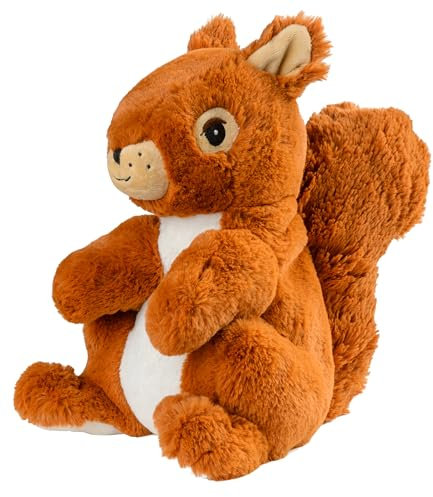 Warmies® Cojín térmico de peluche Ardilla mijo relleno de lavanda 35 cm 800 g