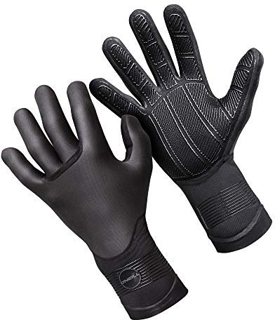 O';Neill Psycho 5MM zweilagige Neopren-Neoprenhandschuhe schwarz - Erwachsene Unisex - 100% versiegelt - klebriger Griff -