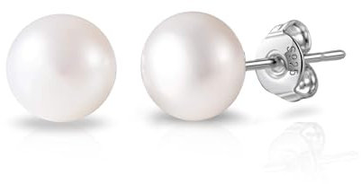 Philip Jones Sterling Silver Pearl Earrings