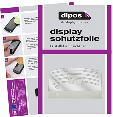 dipos 2x Displayschutzfolie klar für Melitta Caffeo Solo E950 Tropfblech | Passt perfekt, Ultra-Dünn, kratzfest, blasenfrei, Case-Friendly, hüllenfreundlich, Fingerprint-kompatibel, selbstklebend