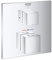 GROHE Grohtherm Cube | Thermostat-Brausebatterie mit SafeStop Sicherheitsfunktion | chrom | 24153000