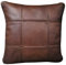 Quattro Meble Braunes Echtleder Granada Cognac Kissen Sofa Stuhl Sessel Dekokissen Zierkissen Echtleder Rückenkissen Rindsleder Echt Leder Modell 18EL (40 x 50 cm)