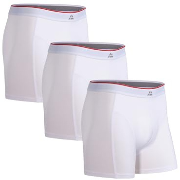 DANISH ENDURANCE Herren Boxershorts, 3er Pack (Weiß, L)