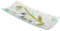 SOSPIRI VENEZIA Murano-Glas-Tischtablett mit floraler Dekoration Tischdekoration Wohndekoration Geschenkidee handgefertigt in Italien (30 x 13 cm rechteckig)
